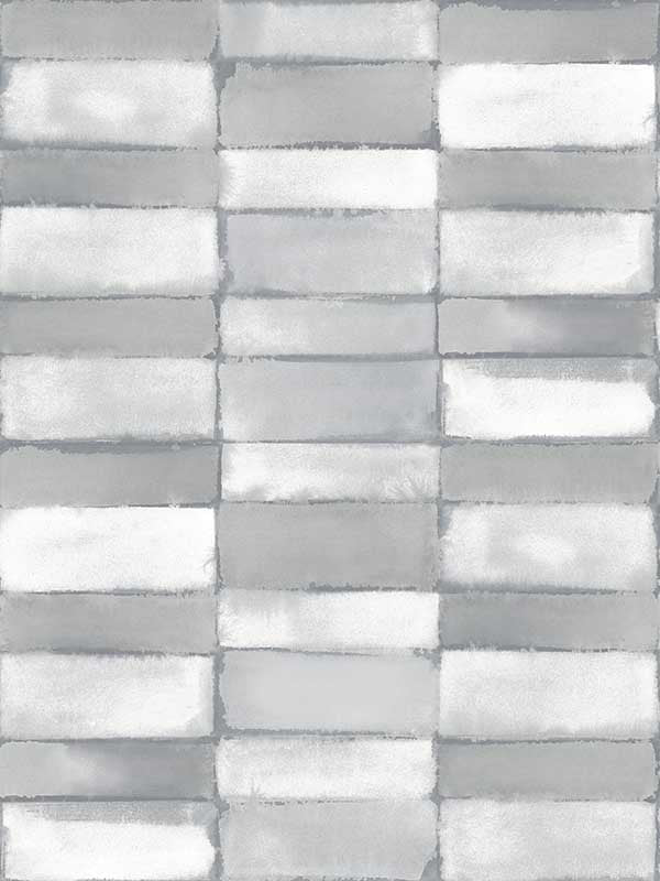 Braden Tile fabric in grey color - pattern number 4074-26644 - by A Street Prints in the Georgia collection