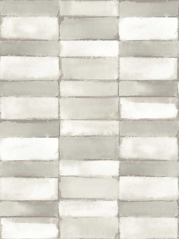 Braden Tile fabric in silver color - pattern number 4074-26645 - by A Street Prints in the Georgia collection