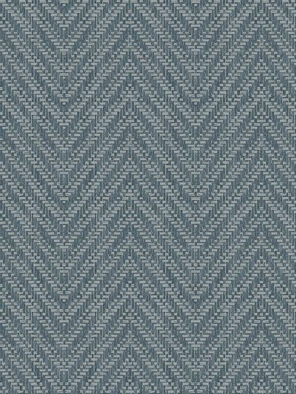 Glynn Chevron wallpaper in teal color - pattern number 4074-26654 - by A Street Prints in the Georgia collection