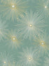 Starburst Geo Prepasted fabric in teal and gold color - pattern number PR11004 - by Seabrook in the Seabrook Prepasted Wallpaper Assortment collection