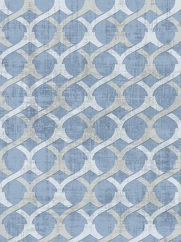 Chain fabric in powder blue color - pattern number WSH1020.WT.0 - by Winfield Thybony in the Showhouse collection