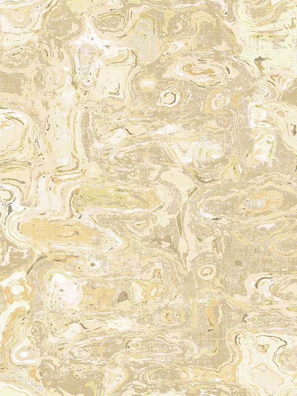 Lavalamp wallpaper in gold color - pattern number WSH1031.WT.0 - by Winfield Thybony in the Showhouse collection