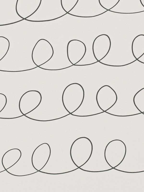 Trifle wallpaper in graphite color - pattern number WTN1072.WT.0 - by Winfield Thybony in the Taniya Nayak collection