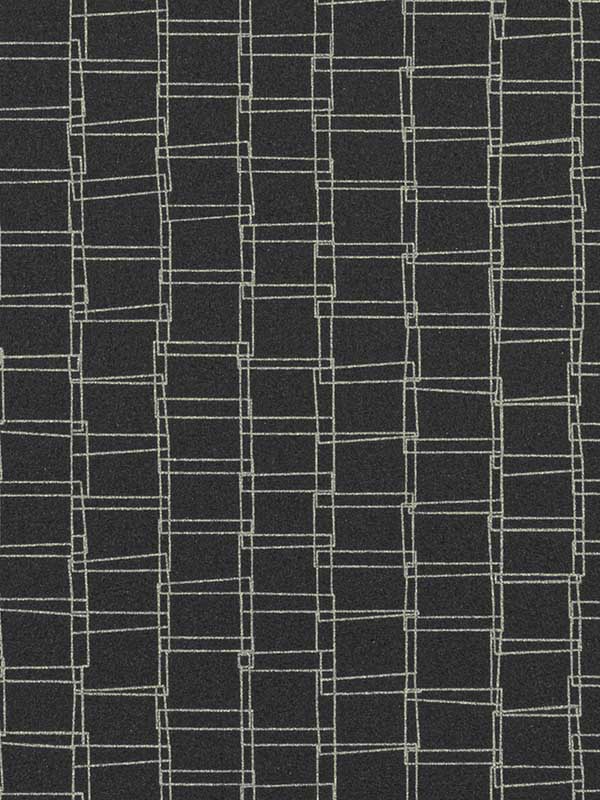 Looped wallpaper in graphite color - pattern number WTN1089.WT.0 - by Winfield Thybony in the Taniya Nayak collection