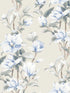 Magnolia Trail Peel and Stick wallpaper in linen and french blue color - pattern number NW41412 - by NextWall in the Peel and Stick Wallpaper by Nextwall collection