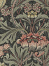 Acanthus Floral Peel and Stick fabric in charcoal and rosewood color - pattern number NW41501 - by NextWall in the Peel and Stick Wallpaper by Nextwall collection
