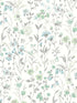 Wildflowers Peel and Stick fabric in dew drop and spring green color - pattern number NW41924 - by NextWall in the Peel and Stick Wallpaper by Nextwall collection
