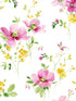 Watercolor Windflower Peel and Stick wallpaper in cerise pink and marigold color - pattern number NW42201 - by NextWall in the Peel and Stick Wallpaper by Nextwall collection