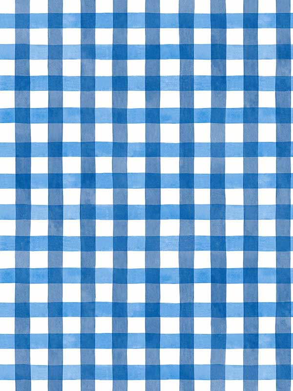 Spring Plaid Peel and Stick wallpaper in cobalt color - pattern number NW42302 - by NextWall in the Peel and Stick Wallpaper by Nextwall collection