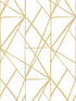 Quartz Geo Peel and Stick wallpaper in metallic gold color - pattern number NW42503 - by NextWall in the Peel and Stick Wallpaper by Nextwall collection