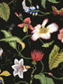 Summer Garden Floral Peel and Stick wallpaper in jet black color - pattern number NW43000 - by NextWall in the Peel and Stick Wallpaper by Nextwall collection