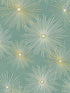 Starburst Geo Peel and Stick fabric in teal and metallic gold color - pattern number NW43104 - by NextWall in the Peel and Stick Wallpaper by Nextwall collection