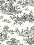 Chateau Toile Peel and Stick fabric in inkwell color - pattern number NW43300 - by NextWall in the Peel and Stick Wallpaper by Nextwall collection