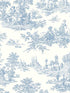Chateau Toile Peel and Stick fabric in blue bell color - pattern number NW43302 - by NextWall in the Peel and Stick Wallpaper by Nextwall collection
