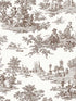 Chateau Toile Peel and Stick fabric in sable brown color - pattern number NW43307 - by NextWall in the Peel and Stick Wallpaper by Nextwall collection