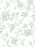 Jasmine Chinoiserie Peel and Stick wallpaper in seaglass color - pattern number NW43404 - by NextWall in the Peel and Stick Wallpaper by Nextwall collection