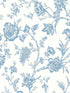 Jasmine Chinoiserie Peel and Stick wallpaper in carolina blue color - pattern number NW43412 - by NextWall in the Peel and Stick Wallpaper by Nextwall collection