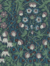 Tulip Garden Peel and Stick wallpaper in deep ocean and purple haze color - pattern number NW43804 - by NextWall in the Peel and Stick Wallpaper by Nextwall collection