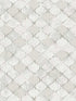 Pilak Ogee Tile fabric in silver color - pattern number 4105-86608 - by A Street Prints in the Lumina collection
