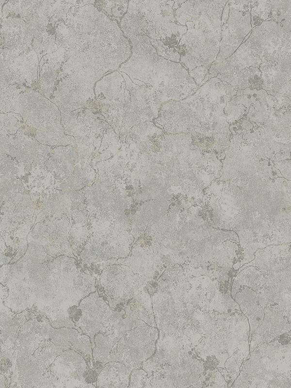 Mahina Floral Vine wallpaper in pewter color - pattern number 4105-86650 - by A Street Prints in the Lumina collection