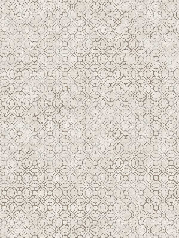 Khauta Floral Geometric wallpaper in silver color - pattern number 4105-86666 - by A Street Prints in the Lumina collection