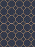 Bee Hive fabric in navy gold color - pattern number G45403 - by Galerie in the Just Kitchens collection