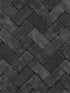 Herringbone Brick fabric in black color - pattern number G45426 - by Galerie in the Just Kitchens collection