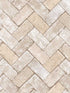 Herringbone Brick fabric in beige grey color - pattern number G45429 - by Galerie in the Just Kitchens collection