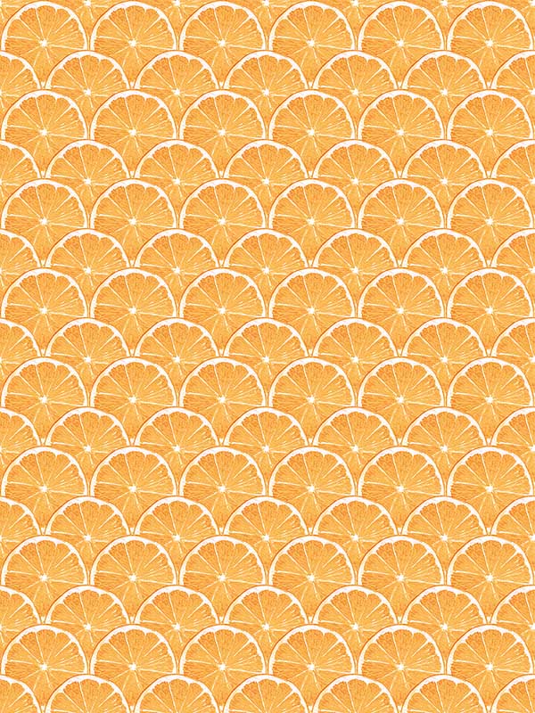 Lemon Scallop wallpaper in orange color - pattern number G45439 - by Galerie in the Just Kitchens collection