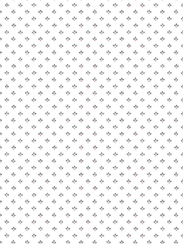 Tri Leaf wallpaper in black red color - pattern number G45461 - by Galerie in the Just Kitchens collection