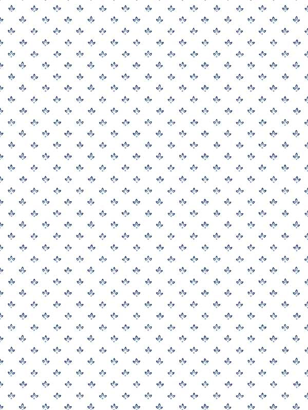 Tri Leaf wallpaper in navy blue color - pattern number G45462 - by Galerie in the Just Kitchens collection