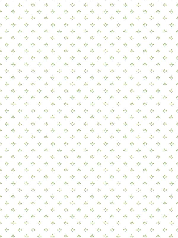 Tri Leaf wallpaper in green blue color - pattern number G45463 - by Galerie in the Just Kitchens collection