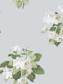 Classic Bouquet fabric in duck egg green light grey color - pattern number G78497 - by Galerie in the Secret Garden collection