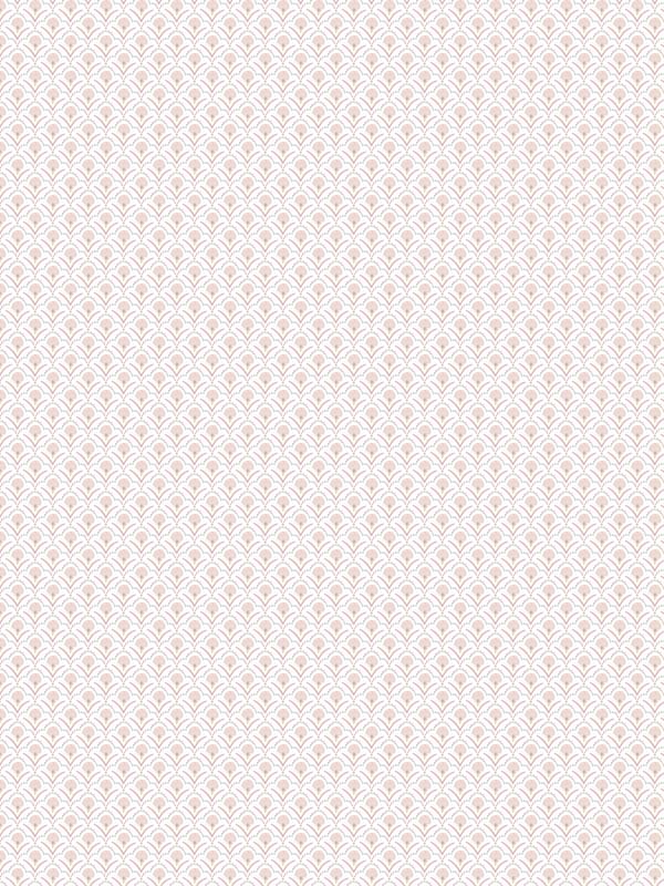 Secret Scallop wallpaper in taupe pink color - pattern number G78516 - by Galerie in the Secret Garden collection