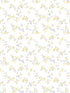 Delicate Floral fabric in yellow grey color - pattern number G56650 - by Galerie in the Small Prints collection