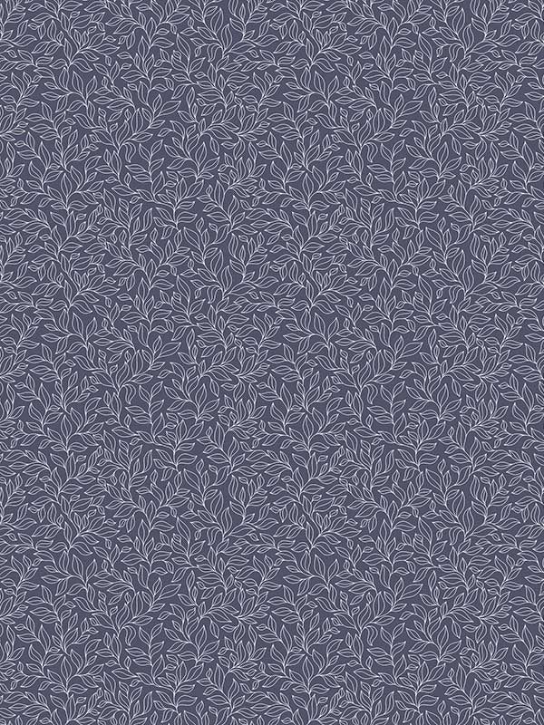 Stencil Leaf fabric in navy choke color - pattern number G56697 - by Galerie in the Small Prints collection