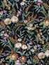 Vintage Floral Peel and Stick fabric in onyx color - pattern number NW45700 - by NextWall in the Peel and Stick Wallpaper by Nextwall collection