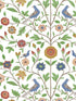Bird Toile Peel and Stick wallpaper in white color - pattern number NW45901 - by NextWall in the Peel and Stick Wallpaper by Nextwall collection