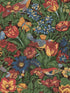 Bird Floral Peel and Stick wallpaper in carmine and blue lagoon color - pattern number NW46001 - by NextWall in the Peel and Stick Wallpaper by Nextwall collection