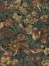 Bird Floral Peel and Stick wallpaper in mahogany and graphite color - pattern number NW46008 - by NextWall in the Peel and Stick Wallpaper by Nextwall collection