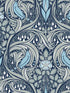 Bird Ogee Peel and Stick fabric in navy and sky blue color - pattern number NW46202 - by NextWall in the Peel and Stick Wallpaper by Nextwall collection
