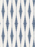 Striped Ikat Peel and Stick wallpaper in navy blue and linen color - pattern number NW46402 - by NextWall in the Peel and Stick Wallpaper by Nextwall collection