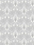 Peacock Leaves Peel and Stick wallpaper in metallic silver color - pattern number NW47308 - by NextWall in the Peel and Stick Wallpaper by Nextwall collection