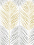 Two Toned Palm Peel and Stick wallpaper in wheat and daydream grey color - pattern number NW47903 - by NextWall in the Peel and Stick Wallpaper by Nextwall collection