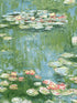 Lily Pond Peel and Stick wallpaper in olive and sky blue color - pattern number NW50002 - by NextWall in the Peel and Stick Wallpaper by Nextwall collection