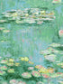 Lily Pond Peel and Stick fabric in hunter green and lakeside color - pattern number NW50004 - by NextWall in the Peel and Stick Wallpaper by Nextwall collection