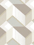 Graphic Geo Blocks fabric in white and cream color - pattern number BW3881 - by York in the Inspired by Color Beige and Neutrals collection