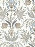Seaside Jacobean wallpaper in taupe and blue color - pattern number MN1915 - by York in the Inspired by Color Beige and Neutrals collection