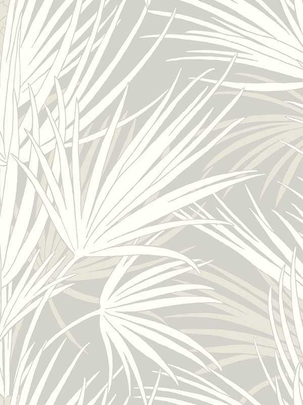 Palmetto fabric in grey color - pattern number SS2541 - by York in the Inspired by Color Beige and Neutrals collection