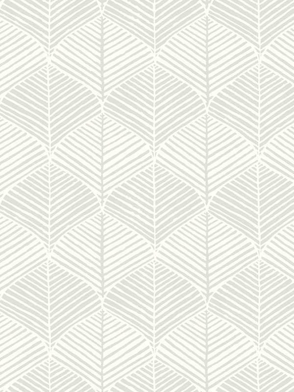 Palm Thatch wallpaper in white and grey color - pattern number SS2565 - by York in the Inspired by Color Beige and Neutrals collection